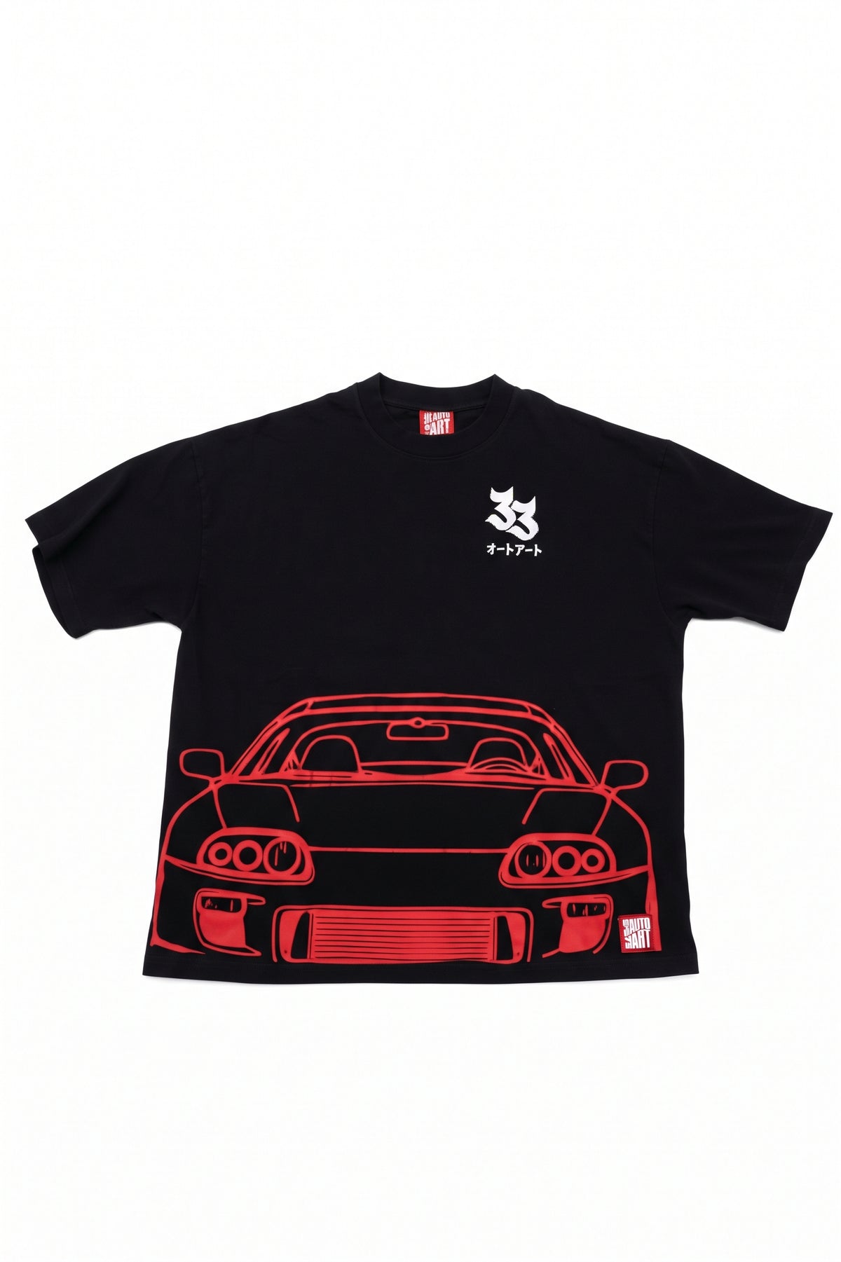 33AUTOART "Too Fast" Supra Heavyweight Tee - Black / Red