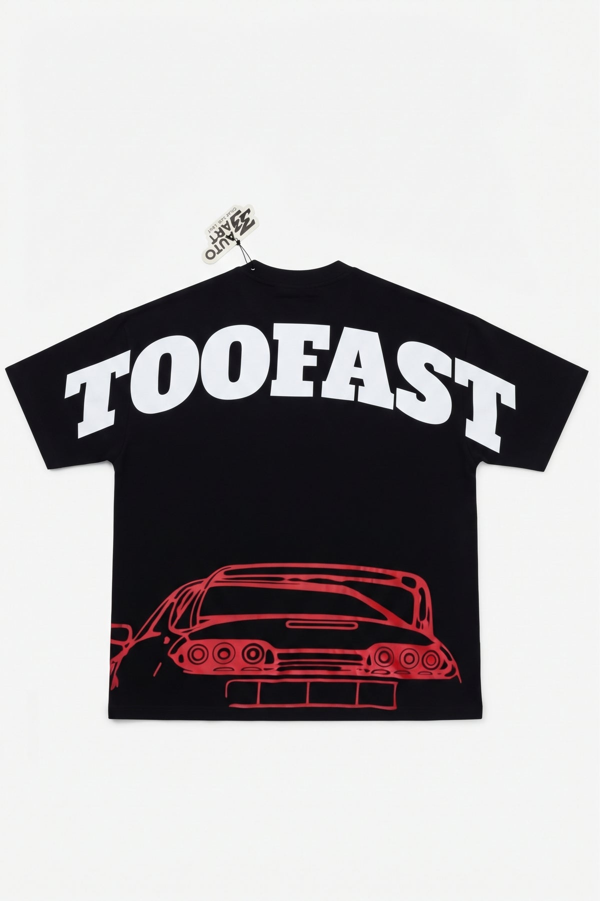 33AUTOART "Too Fast" Supra Heavyweight Tee - Black / Red