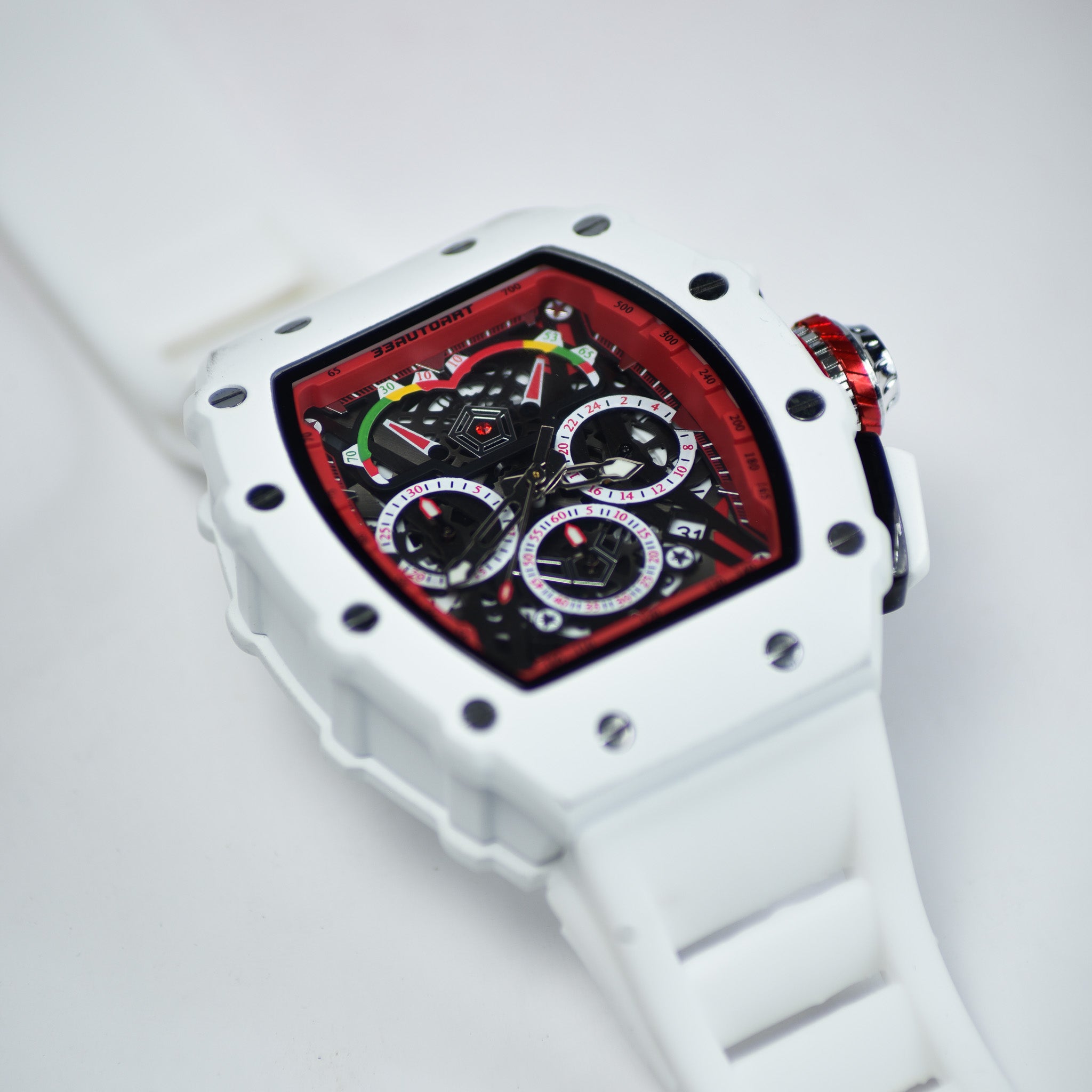 22 - White & Red Inner Watch